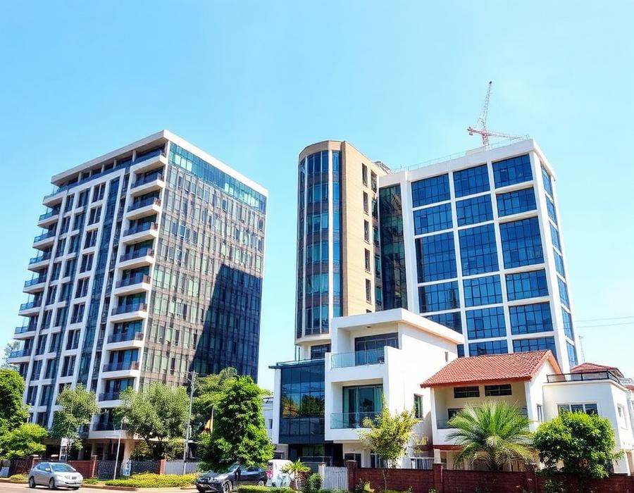 Commercial and residential buildings in Nairobi